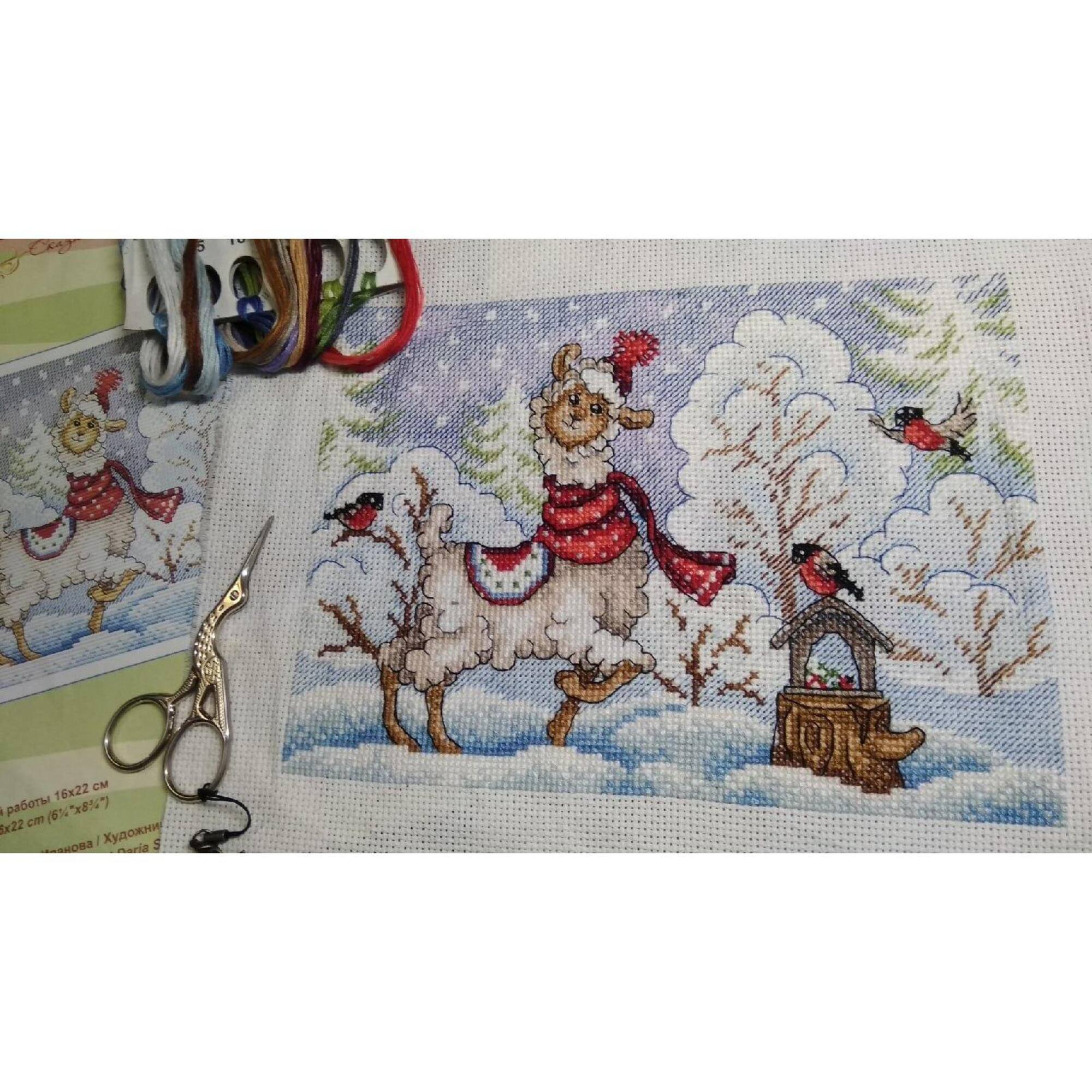 Mp Studia Winter Evening Cross Stitch Kit